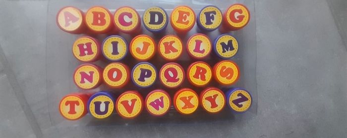 Tampons lettres de l'alphabet complet - photo numéro 4