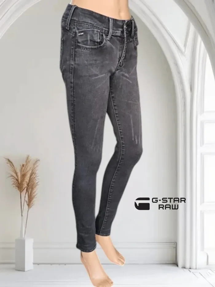 jean G-STAR raw lynn d-mid super skinny , taille mi-haute , stretch