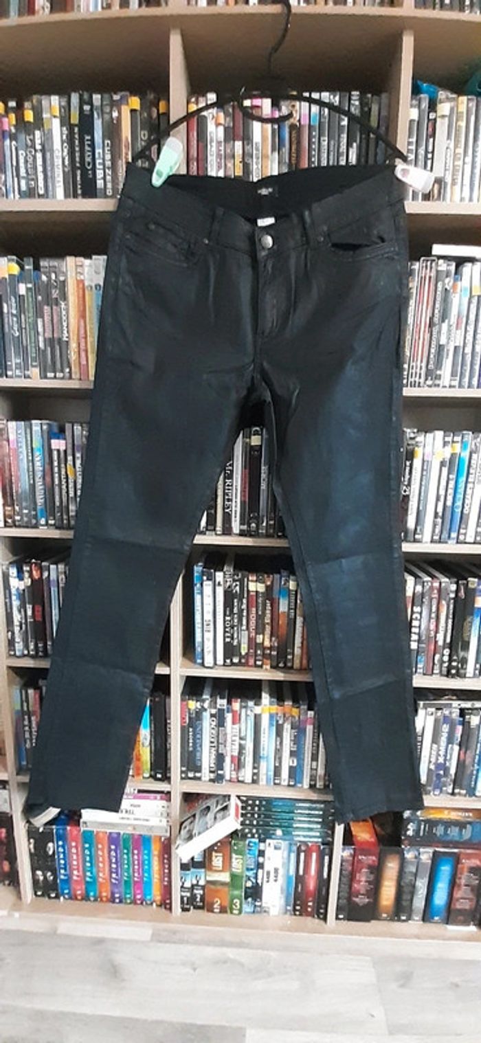 Jean enduit 42 noir