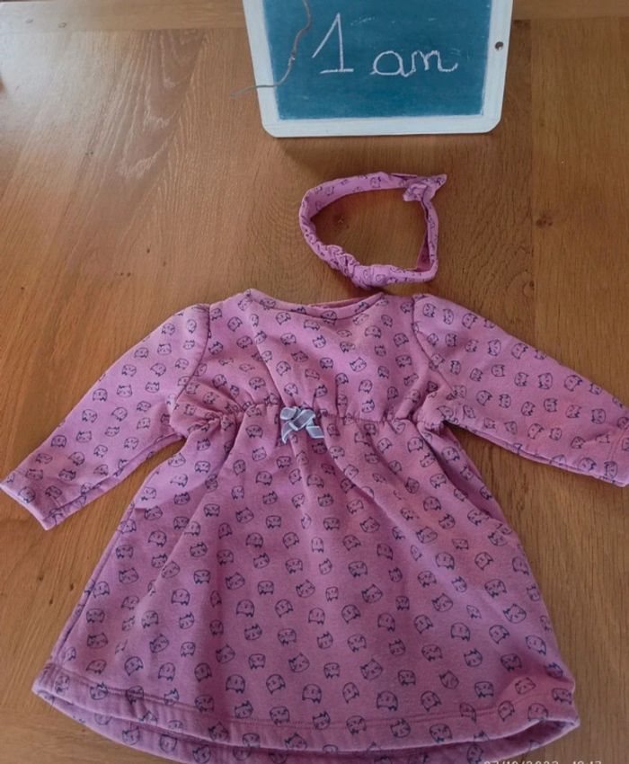 Robe et bandeau Pat et Ripaton taille 1 an en très bon état