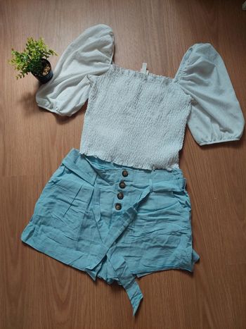 Short bleu clair léger T.M neuf Only 🩵