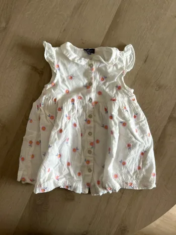 Robe en gaze de coton sergent major