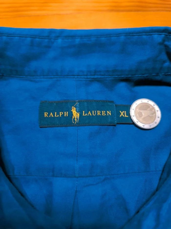 Chemise Ralph Lauren - Logo brodé premium - Bleu foncé, marine - Taille XL - photo numéro 9