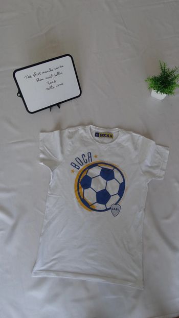 Tee shirt blanc BOCA "motif ballon"