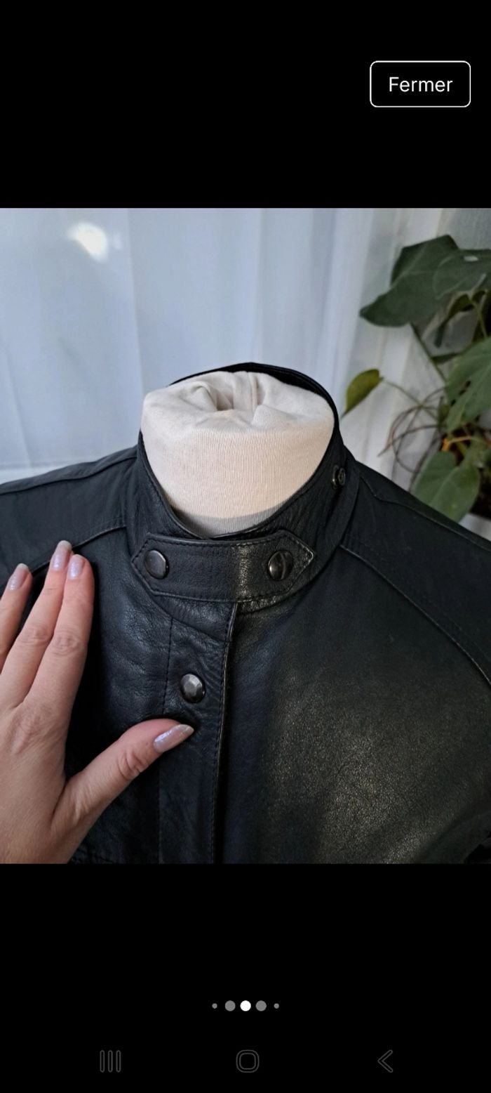 Veste motarde vintage T 38 - photo numéro 4