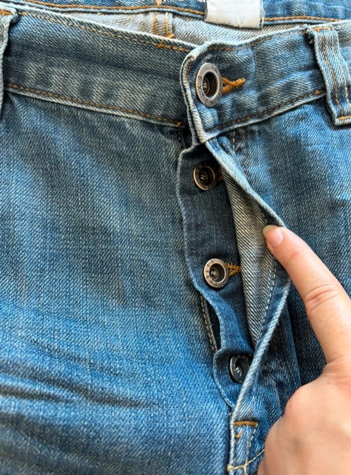 Jean homme vintage y2k début 2000 In Extenso taille 50 2XL – coupe droite regular fit bleu délavé - photo numéro 7
