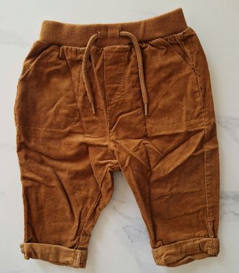 Pantalon velours marron Vertbaudet 6 mois