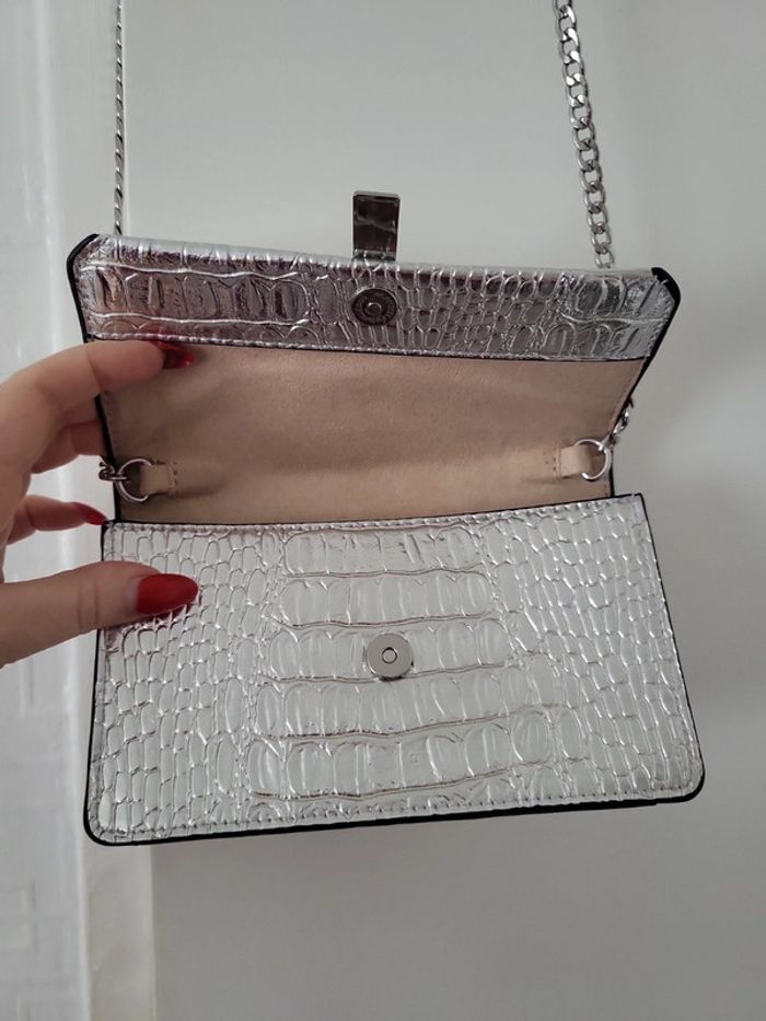 Sac argenté de soirée H&M tbe - photo numéro 5