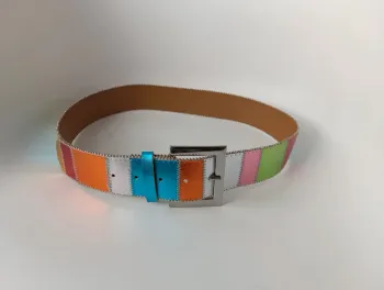 Ceinture multicolore large