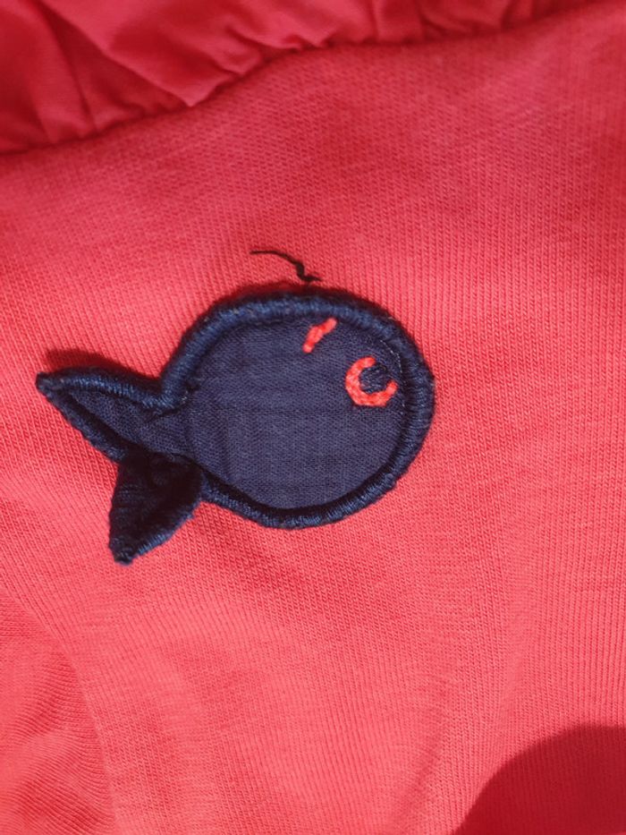 Robe DPAM 12 mois 74 cm manches longues body intégré - photo numéro 7