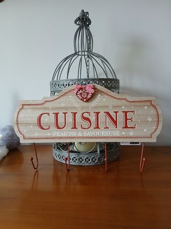 Neuf: Patére/bois Cuisine gamme montagne *4 crochets