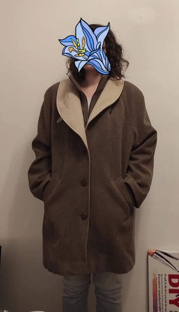 Manteau laine chaud