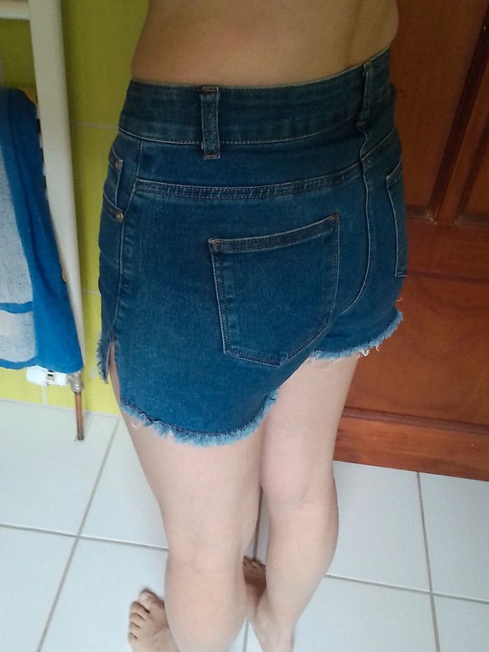 Short femme simili jeans - photo numéro 5