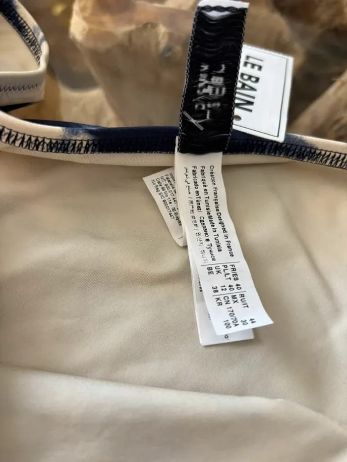 Bas de maillot de bain Etam bleu beige 40 - photo numéro 4