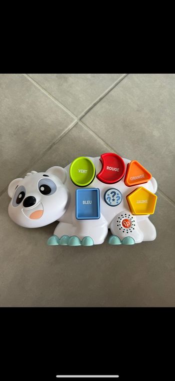 Jouet Omer Ours polaire Fisher Price