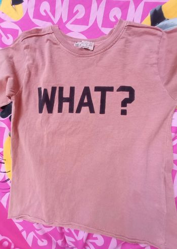 T-shirt Zara 5 ans 110 cm brun