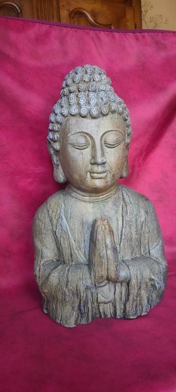 Bouddha en plâtre hauteur 50 cm ( n°27)