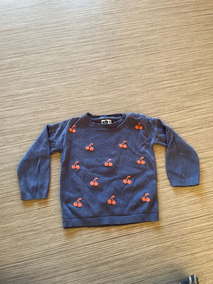Pull cerise 18 mois