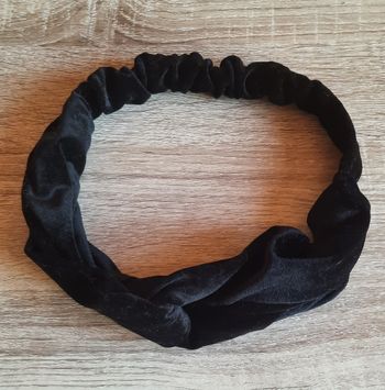 Bandeau noir en velours