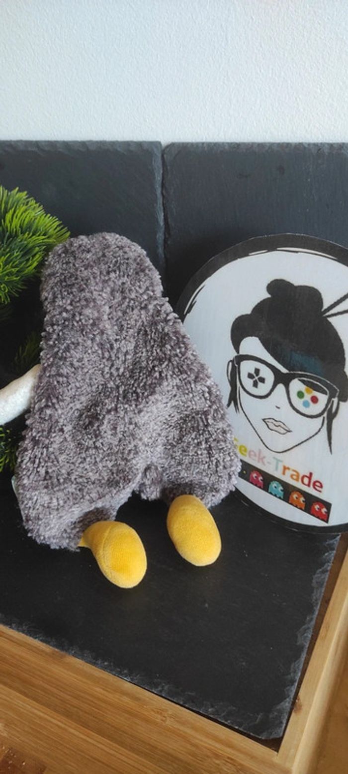 Moulin roty Biscotte Et Pompon doudou plat Galipette hérisson blanc gris Jaune - photo numéro 2