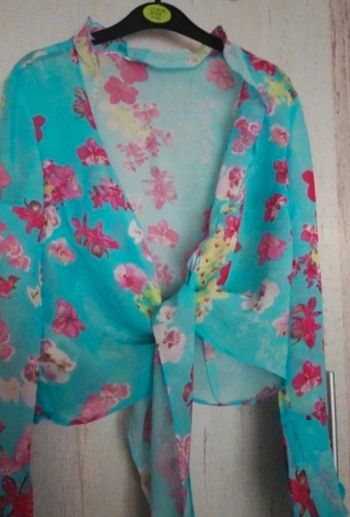 Blouse chic transparente