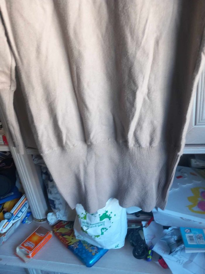 Pull avec strass marron Orange d'or - photo numéro 10