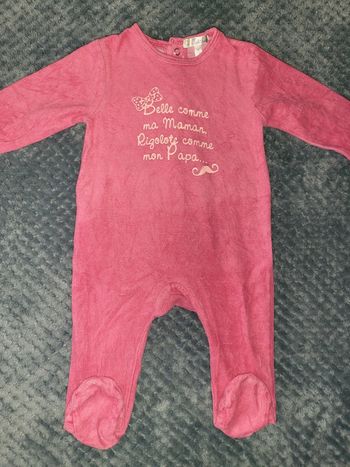 Pyjama velour 6mois