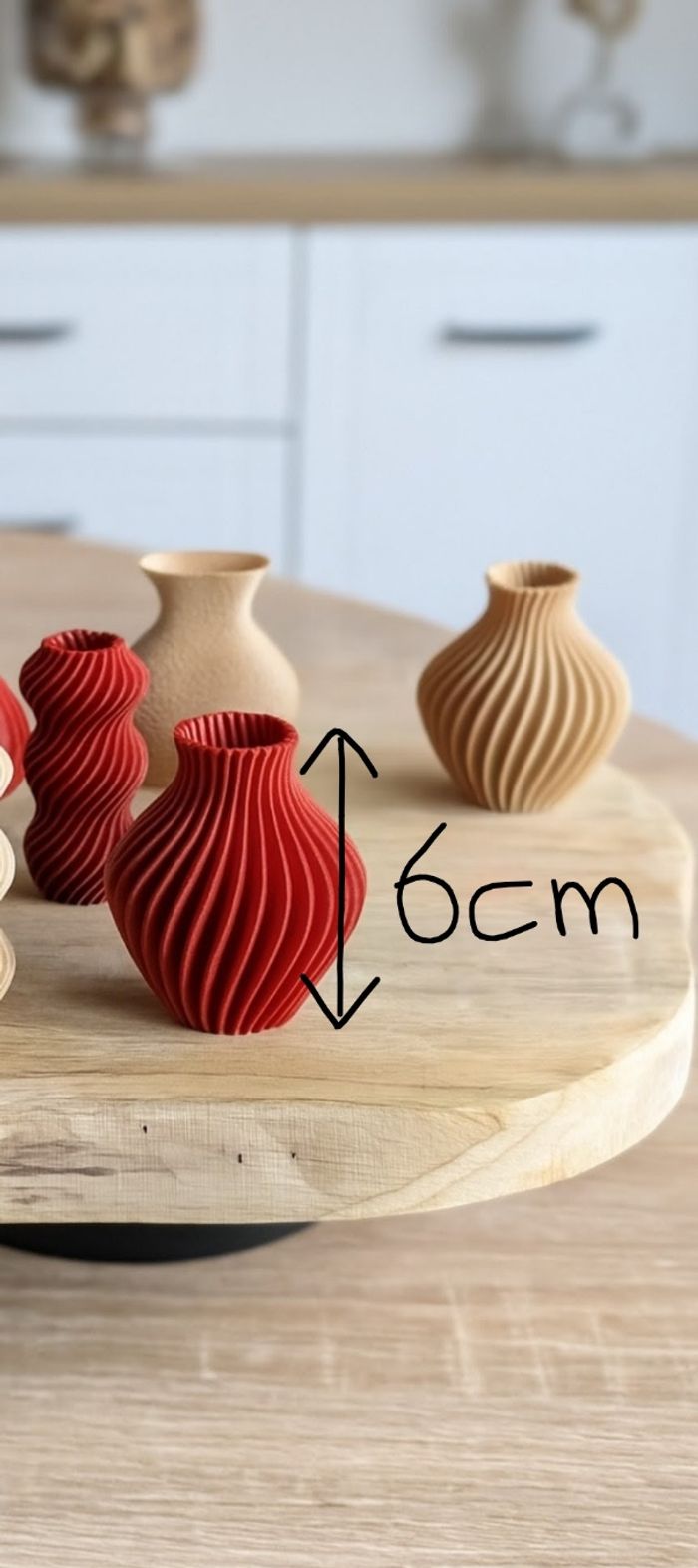 Lot de 10 mini vases (6cm de hauteur) - photo numéro 3