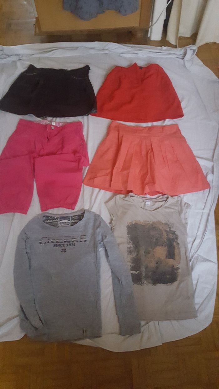 Lot 7 vêtements fille 12 ans