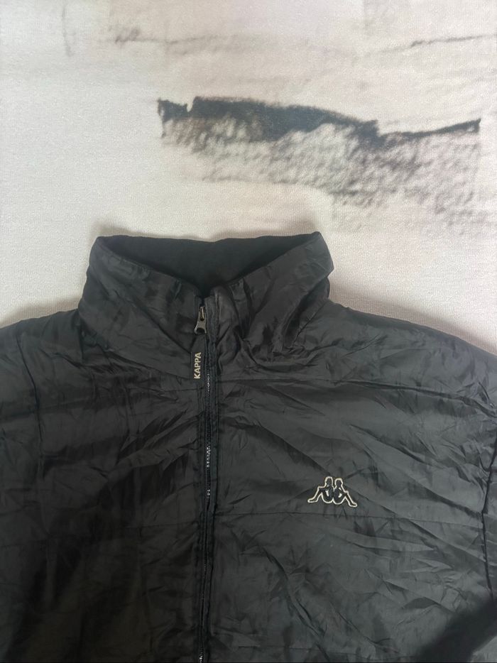 Manteau Kappa vintage taille XL noir anthracite - photo numéro 2