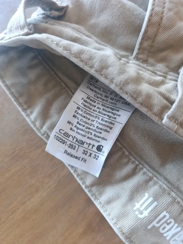 Pantalon jean Carhartt relaxed fit workwear Carpenter taille 42 - photo numéro 5