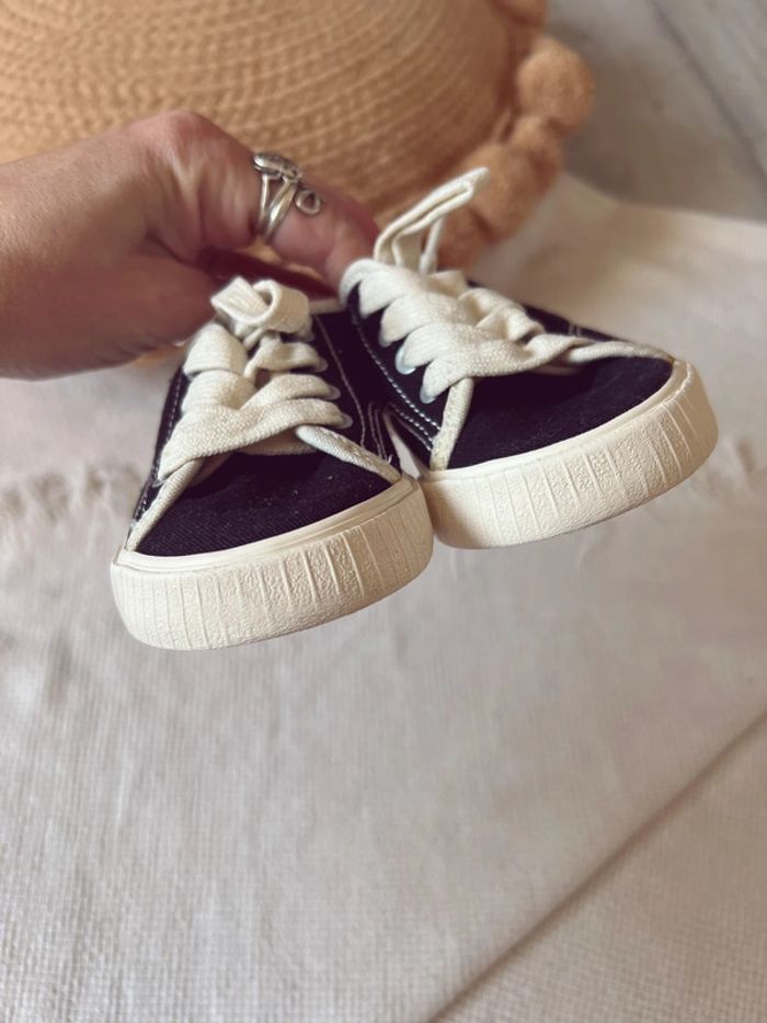 Baskets en toile Zara noires mixte 21 - photo numéro 3