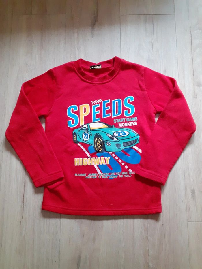 Sweatshirt rouge - 10 ans