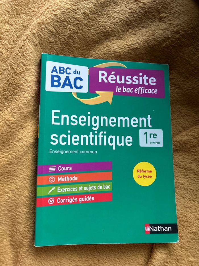 Livre ABC du bac enseignement scientifique