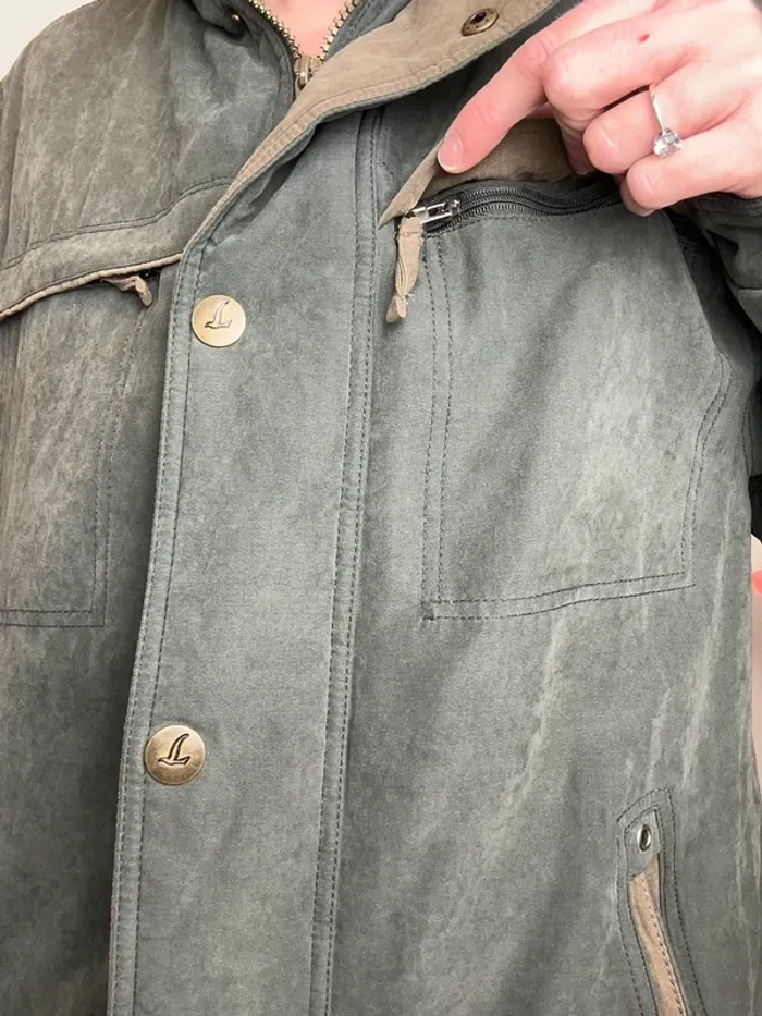 Blouson vintage homme taille M marron longbeach - photo numéro 2