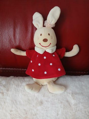 Doudou-Peluche "Miss Lapinou" *Sucre d'orge