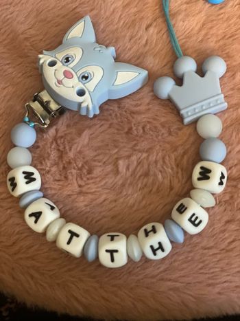 Attache tétine renard