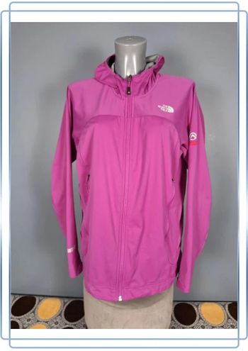 Veste full zip the north face femme violette taille Xl- summit series windstopper