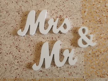 Déco Mr et Mrs neuve