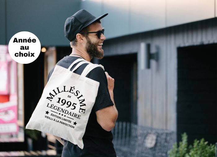 cadeau anniversaire pour homme - sac personnalisable
