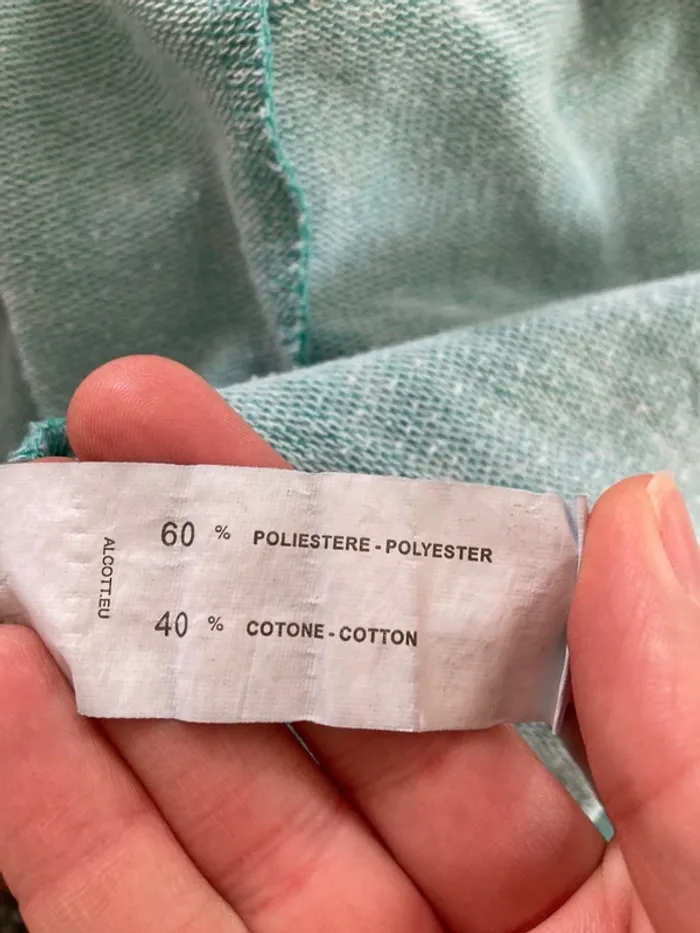 Sweat gilet à capuche vert d’eau Alcott&co L - photo numéro 5