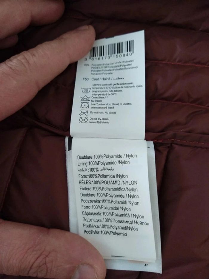 Blouson fin camaïeu femme orange taille s - photo numéro 6
