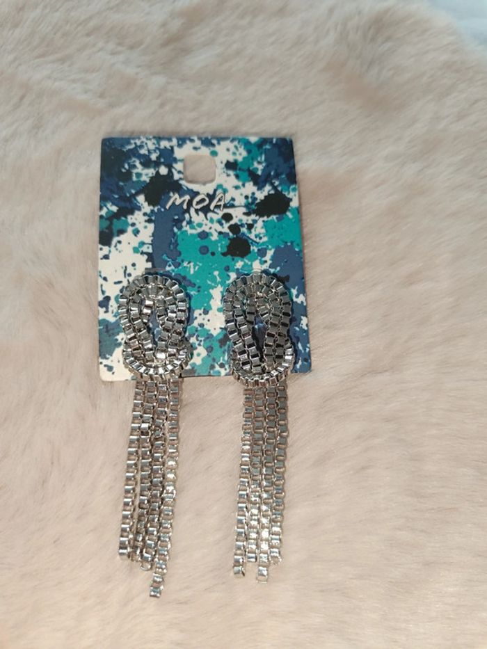 Boucle d'oreille Noeud Marin Argenté 🩵