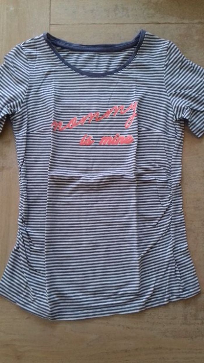 t-shirt grossesse manches courtes esmara