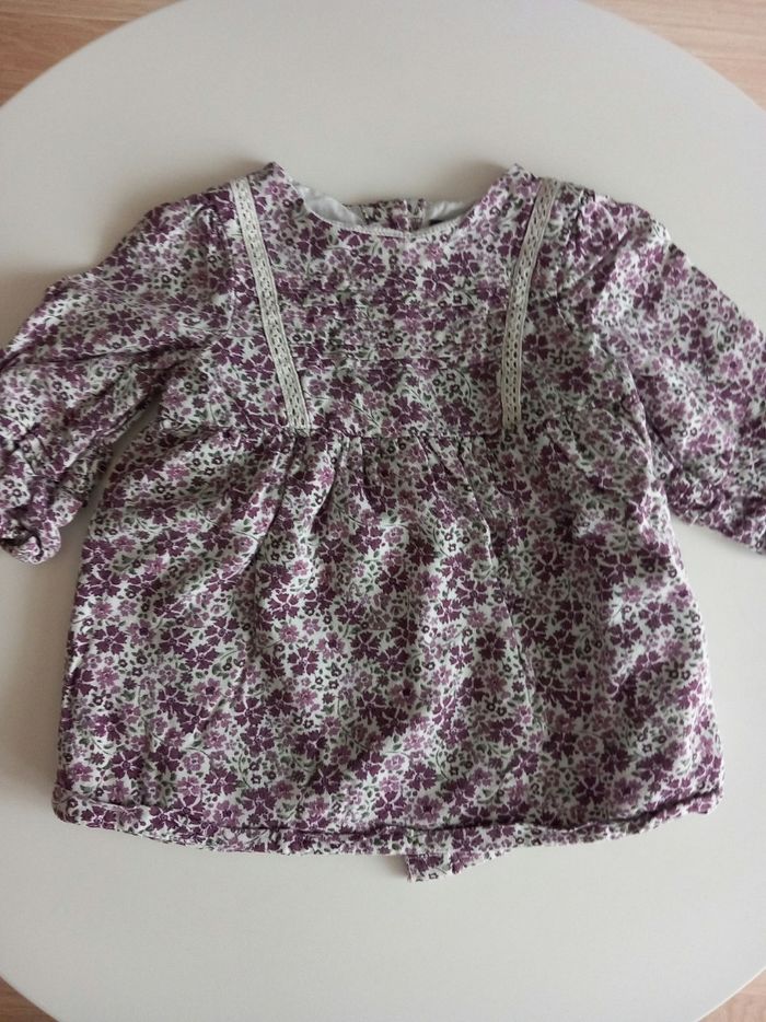 Robe violette  à fleurs Sergent Major