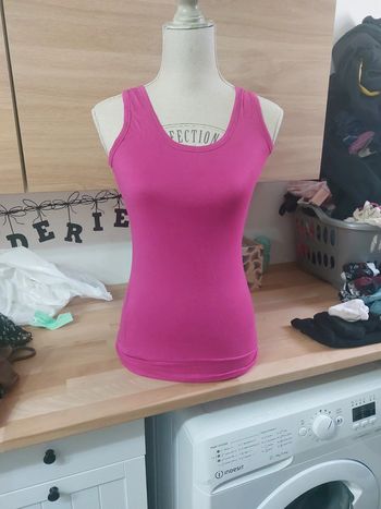 Débardeur rose fluo