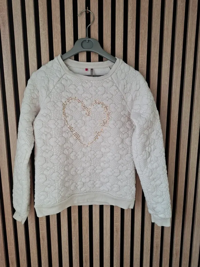 Sweat-shirt blanc Orchestra 12 ans
