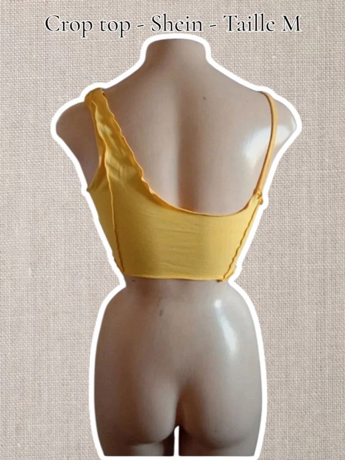 Crop Top Jaune - Taille M - Shein - photo numéro 2