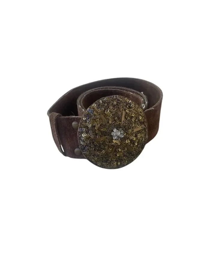 Ceinture en cuir daim Antik Batik taille 90
