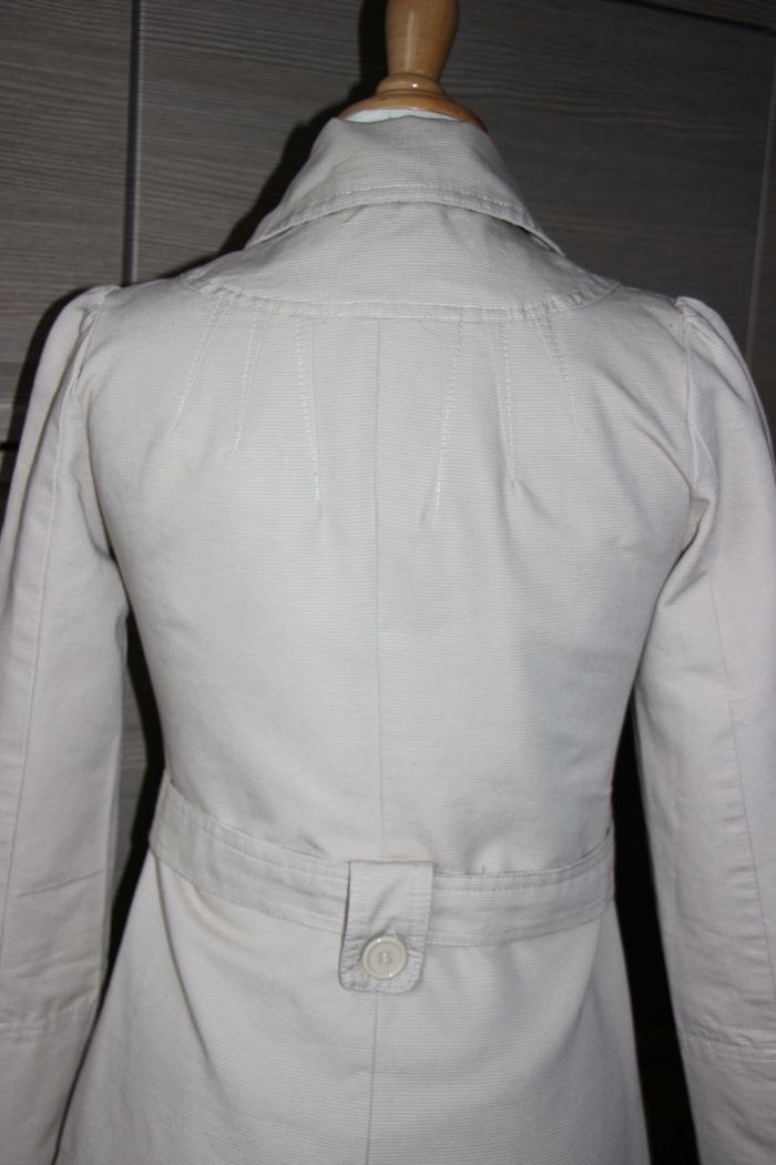 trench femme taille 36 Voyelles beige - photo numéro 4